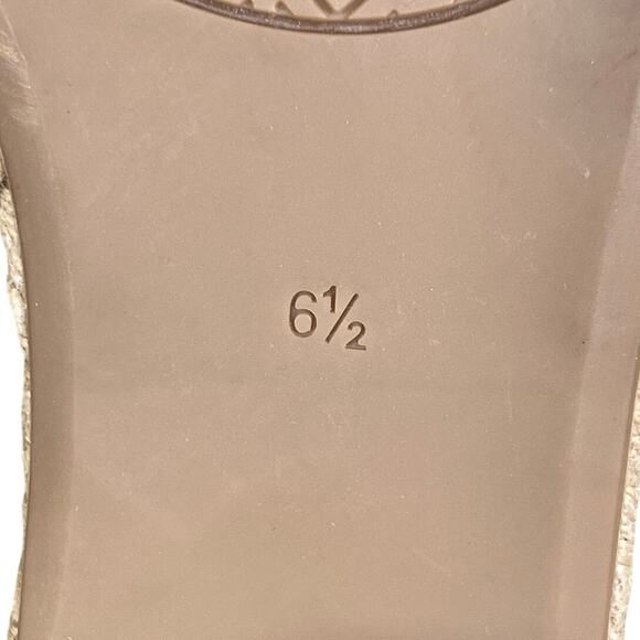 Tory Burch Women’s Fleming Tan Leather Espadrille Slide Sandal Size US 6.5 - Picture 10 of 11